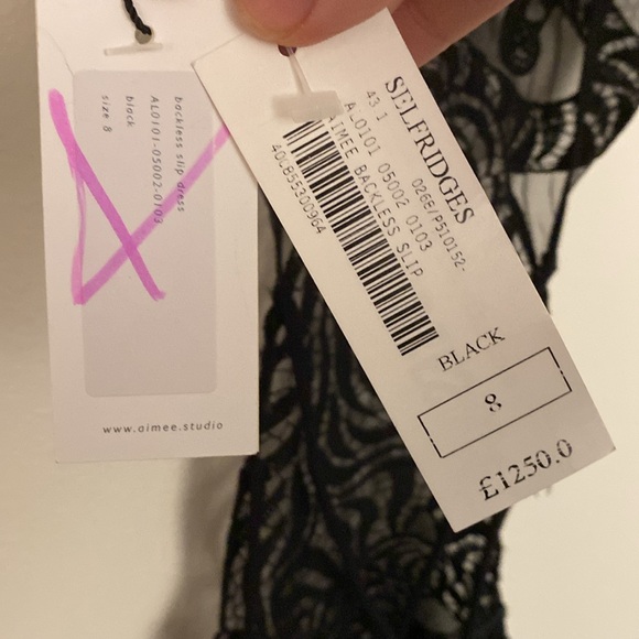 Aimee Sheer Strappy Hi Low Maxi Slip - Picture 7 of 11